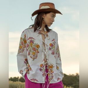 Alix of Bohemia Willa Fleur Tie Shirt